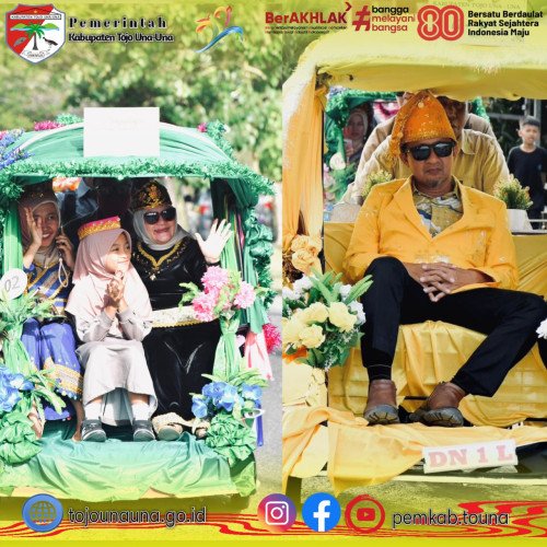 Pawai Bentor Hias Semarakkan HUT ke-22 Kabupaten Tojo Una-Una